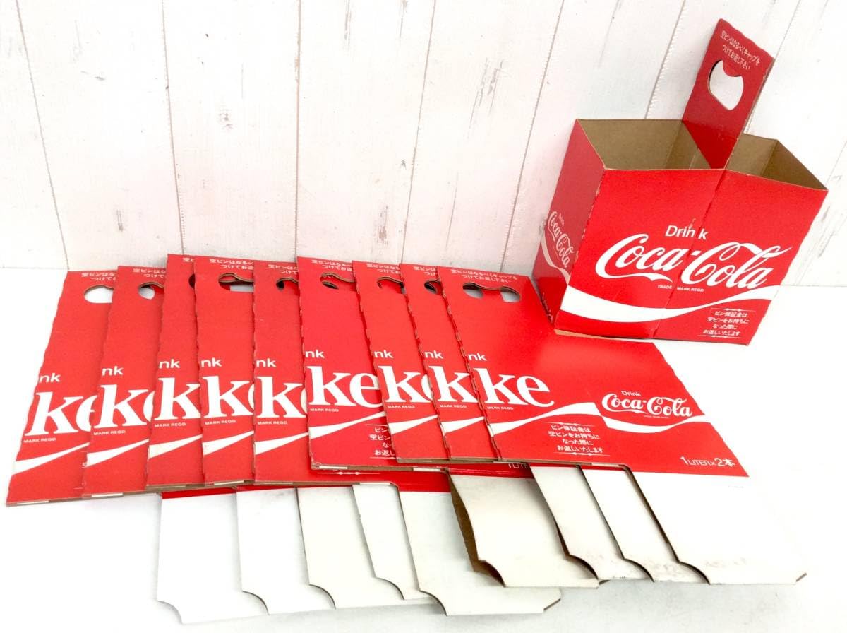 【昭和レトロ】コカ・コーラケース Amazon.co.jp: 昭和レトロ コーラ 紙製 ボトルケース 紙ケース 1